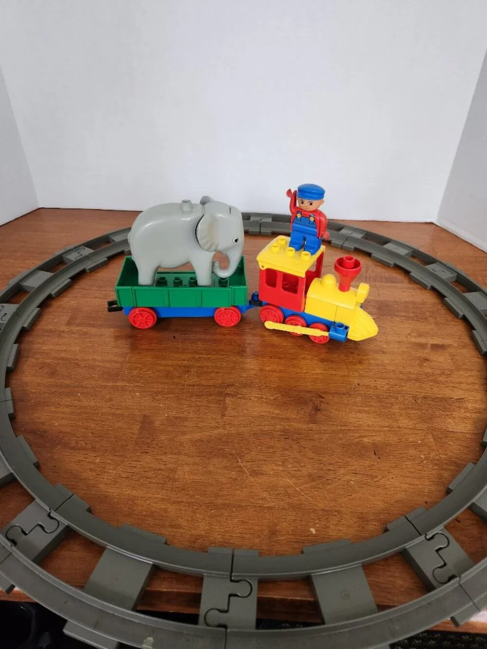 Vintage Lego Duplo Train 2733 Push-Along Play Train 1993 with Bonus Track Pieces